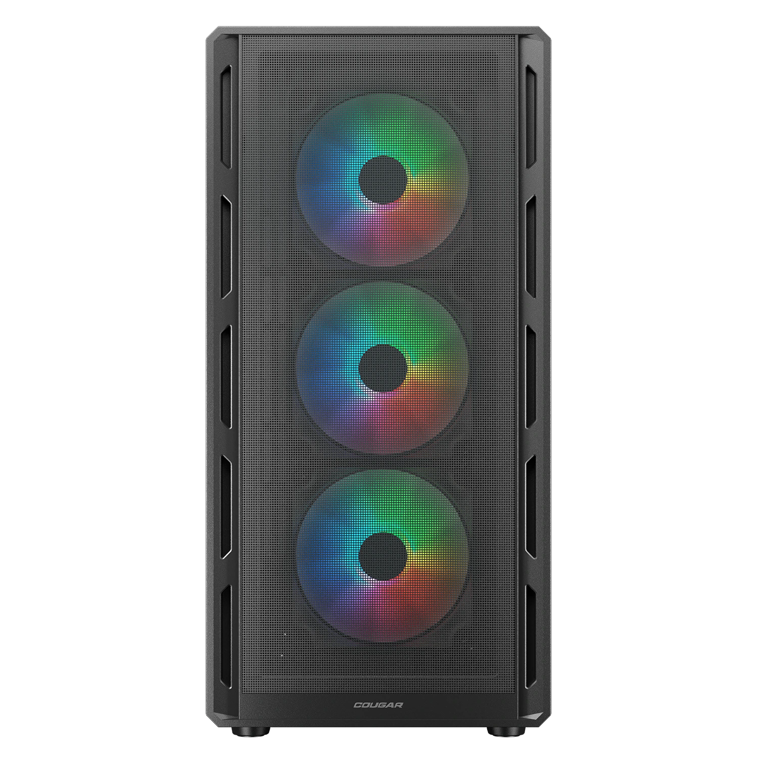 Cougar AIRFACE PURE RGB Black ATX Mid Tower PC Case With Pre Installed RGB PWM Fans ( CGR-2GA5B-RGB ) - Image 2