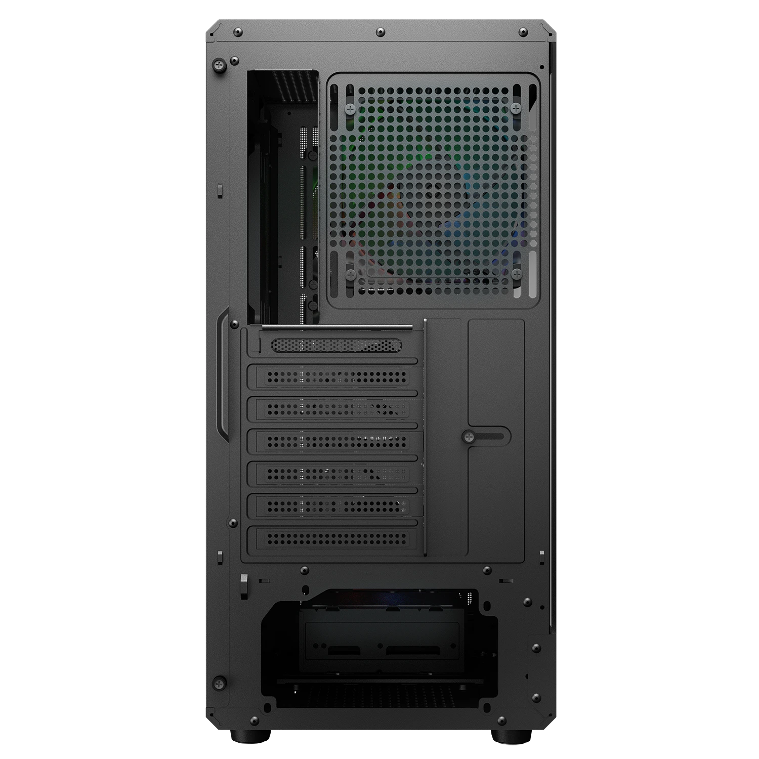 Cougar AIRFACE PURE RGB Black ATX Mid Tower PC Case With Pre Installed RGB PWM Fans ( CGR-2GA5B-RGB ) - Image 6