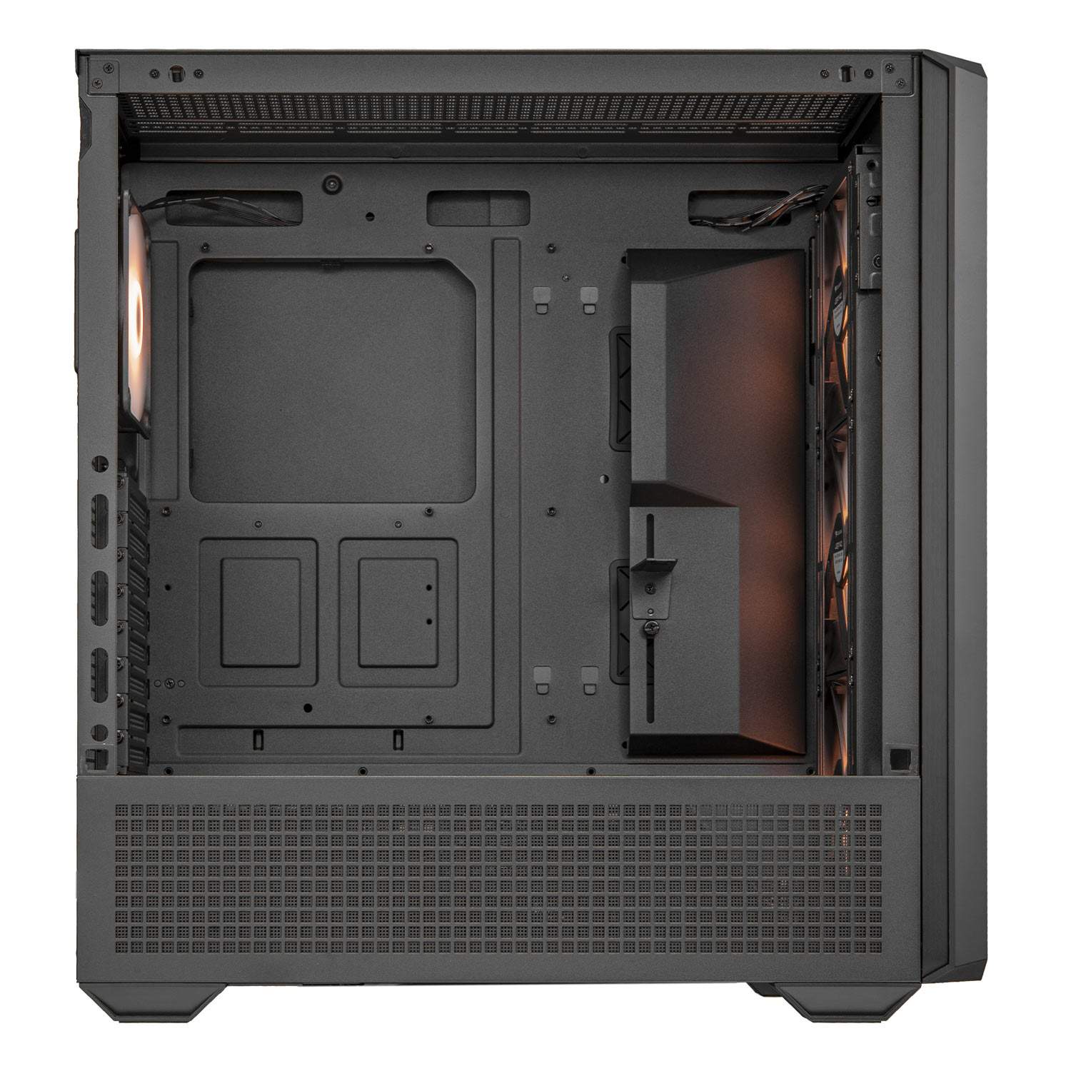 Cougar MX600 RGB Black E-ATX Full Tower Glass Panel PC Case With Pre Installed ARGB PWM Fans ( CGR-57C9B-RGB ) - Image 5