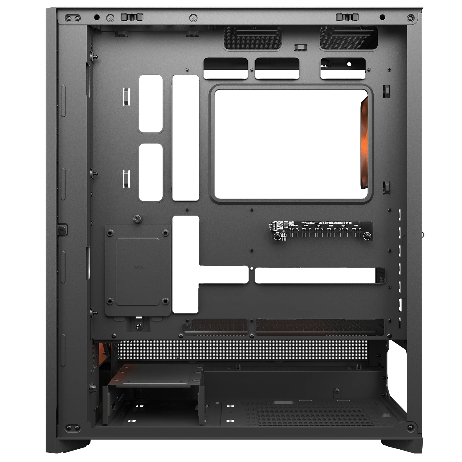 Cougar AIRFACE 180 Black ATX CEB Mid Tower PC Case With Pre Installed ARGB PWM Fans ( CGR-5VA4B-RGB ) - Image 8