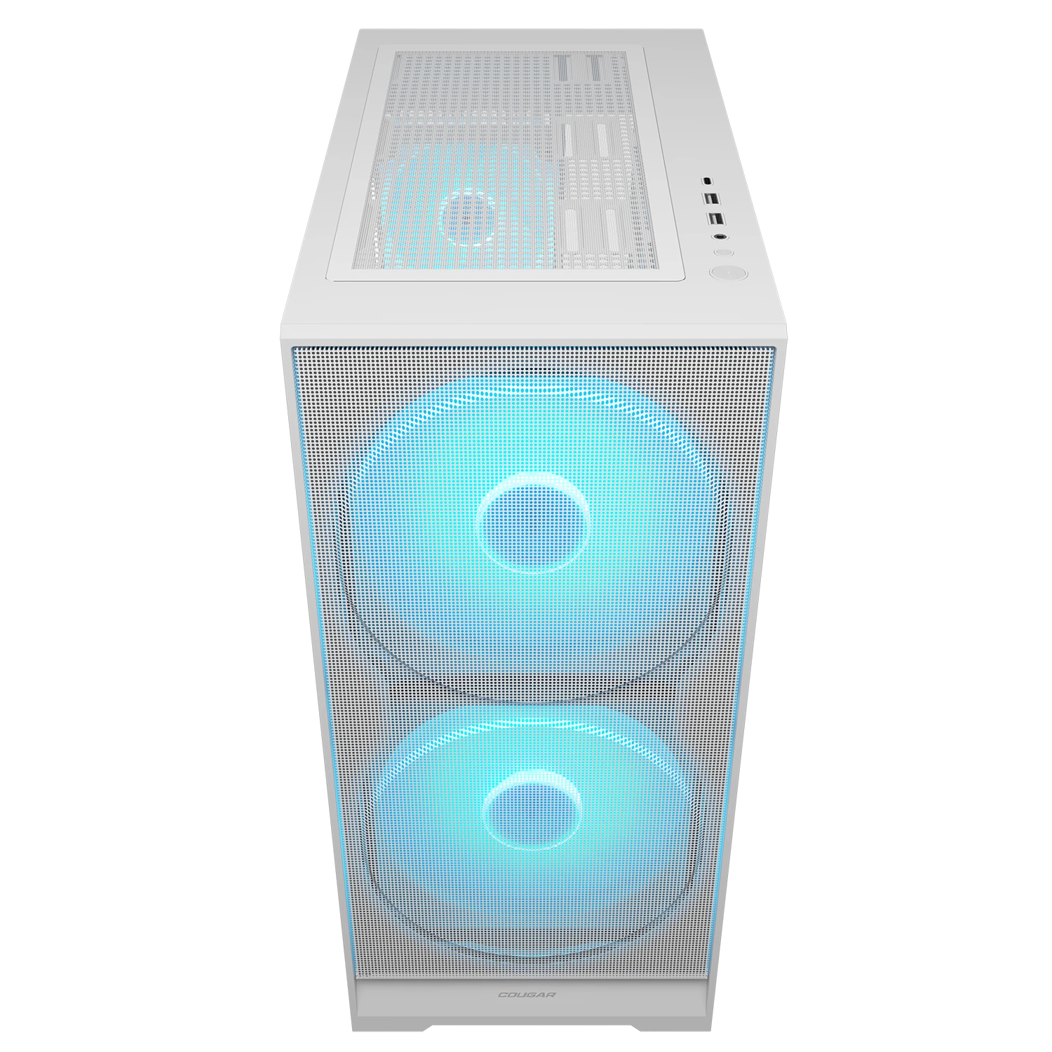 Cougar AIRFACE 180 White ATX CEB Mid Tower PC Case With Pre Installed ARGB PWM Fans ( CGR-5VA4W-RGB ) - Image 4