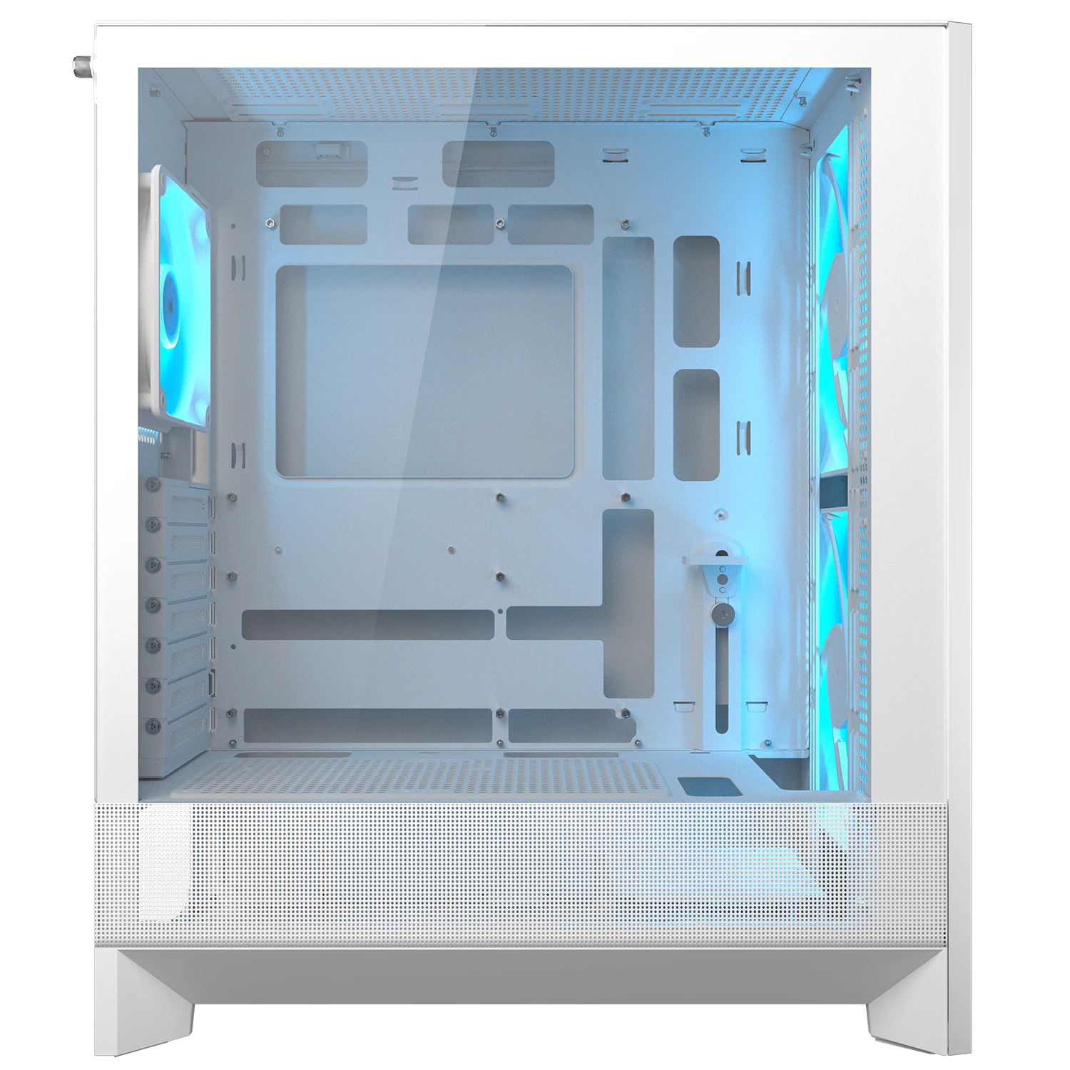 Cougar AIRFACE 180 White ATX CEB Mid Tower PC Case With Pre Installed ARGB PWM Fans ( CGR-5VA4W-RGB ) - Image 6