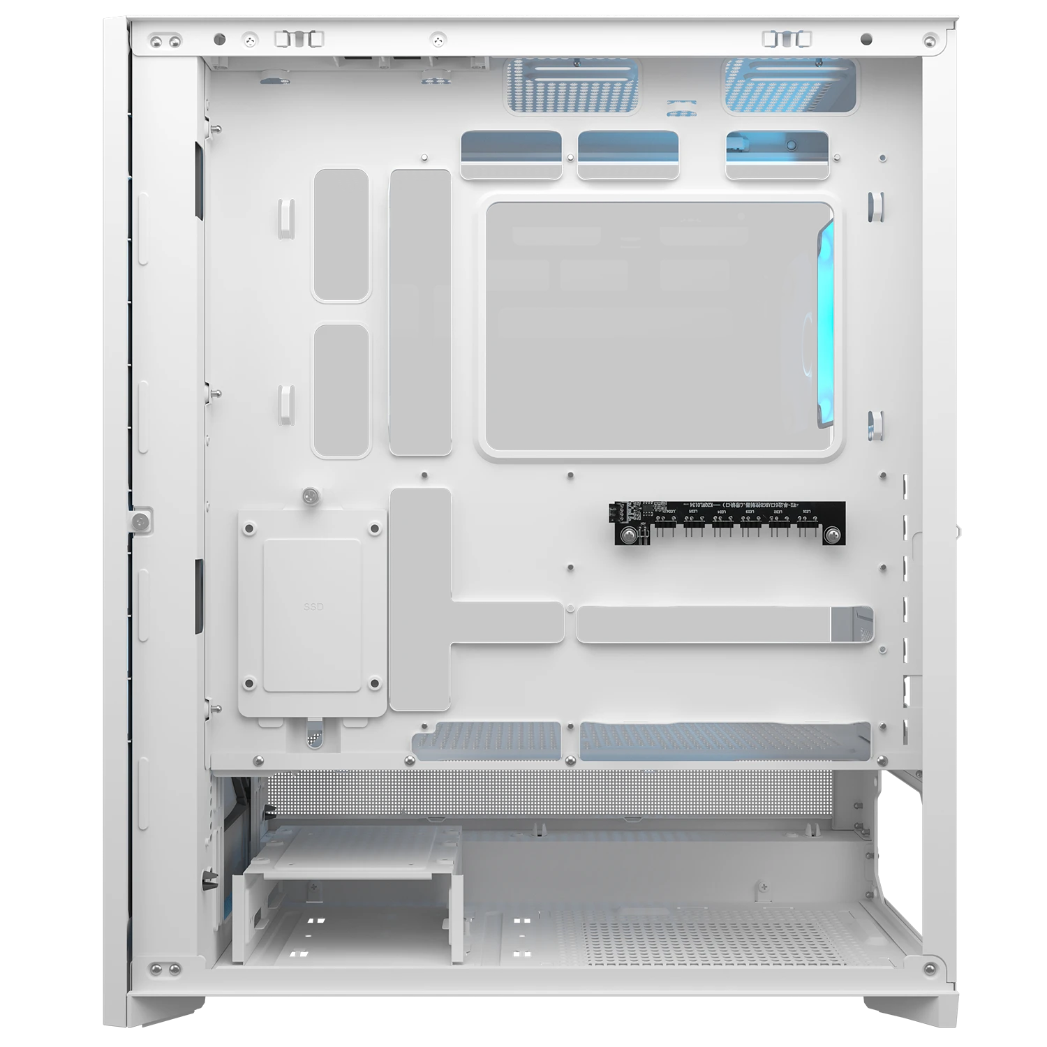 Cougar AIRFACE 180 White ATX CEB Mid Tower PC Case With Pre Installed ARGB PWM Fans ( CGR-5VA4W-RGB ) - Image 8