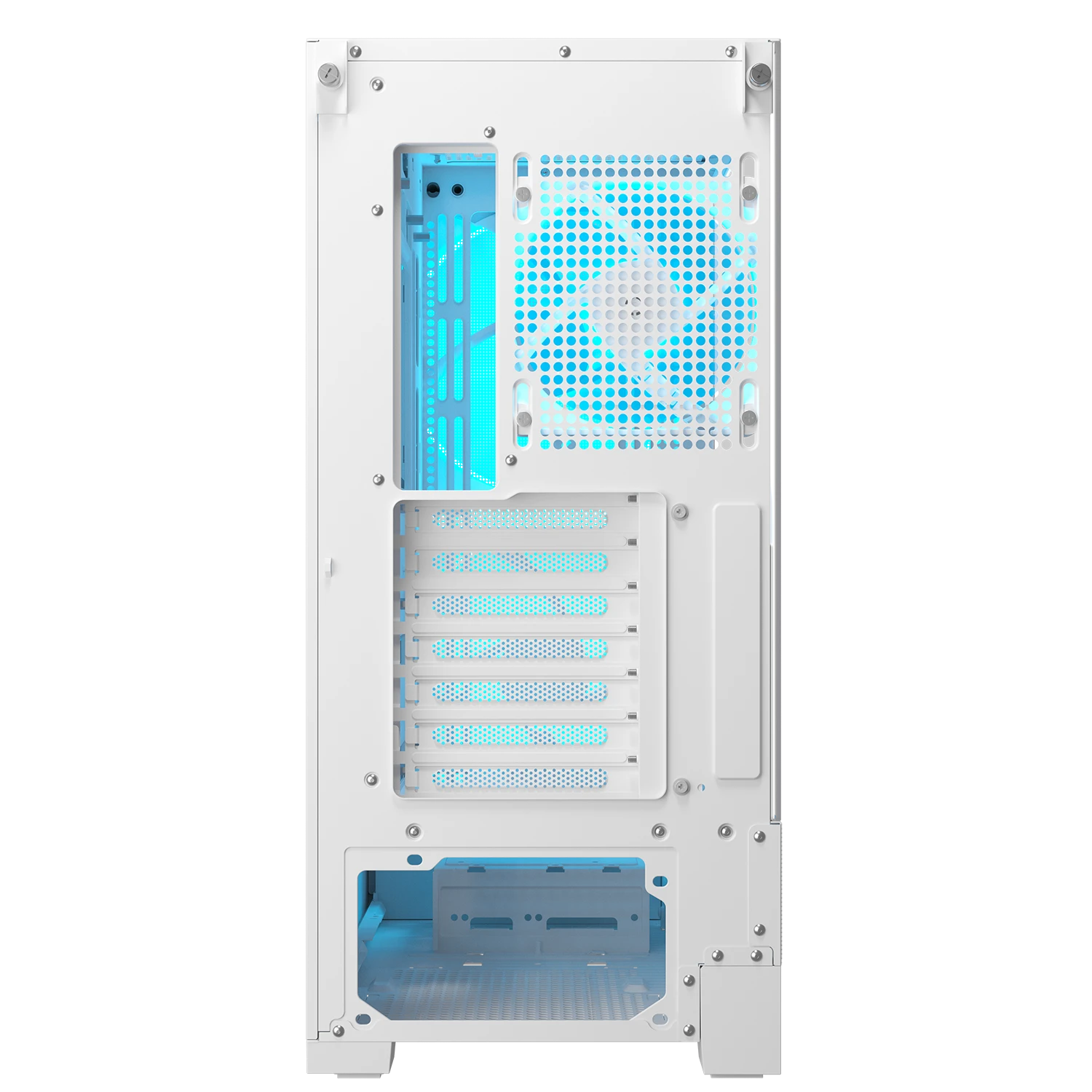 Cougar AIRFACE 180 White ATX CEB Mid Tower PC Case With Pre Installed ARGB PWM Fans ( CGR-5VA4W-RGB ) - Image 9