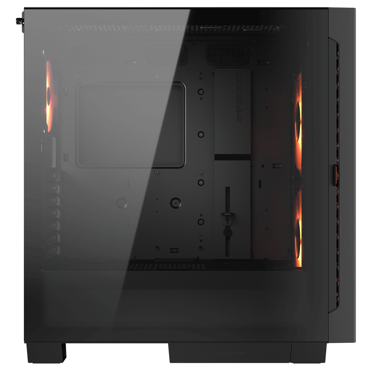 Cougar AIRFACE ECO RGB Black E-ATX Mid Tower Glass Panel PC Case With Pre Installed ARGB PWM Fans ( CGR-5YA2B-RGB ) - Image 5