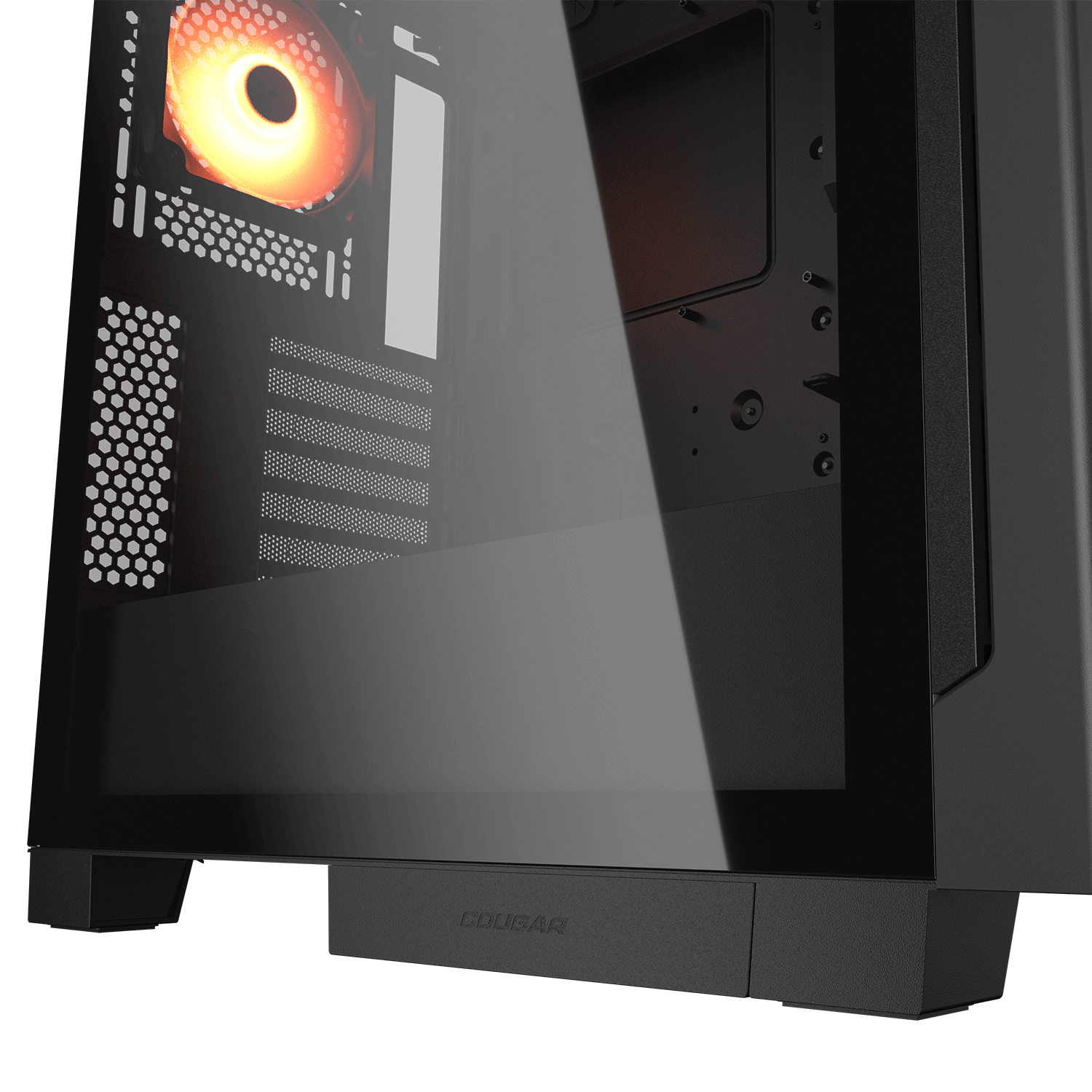 Cougar AIRFACE ECO RGB Black E-ATX Mid Tower Glass Panel PC Case With Pre Installed ARGB PWM Fans ( CGR-5YA2B-RGB ) - Image 7
