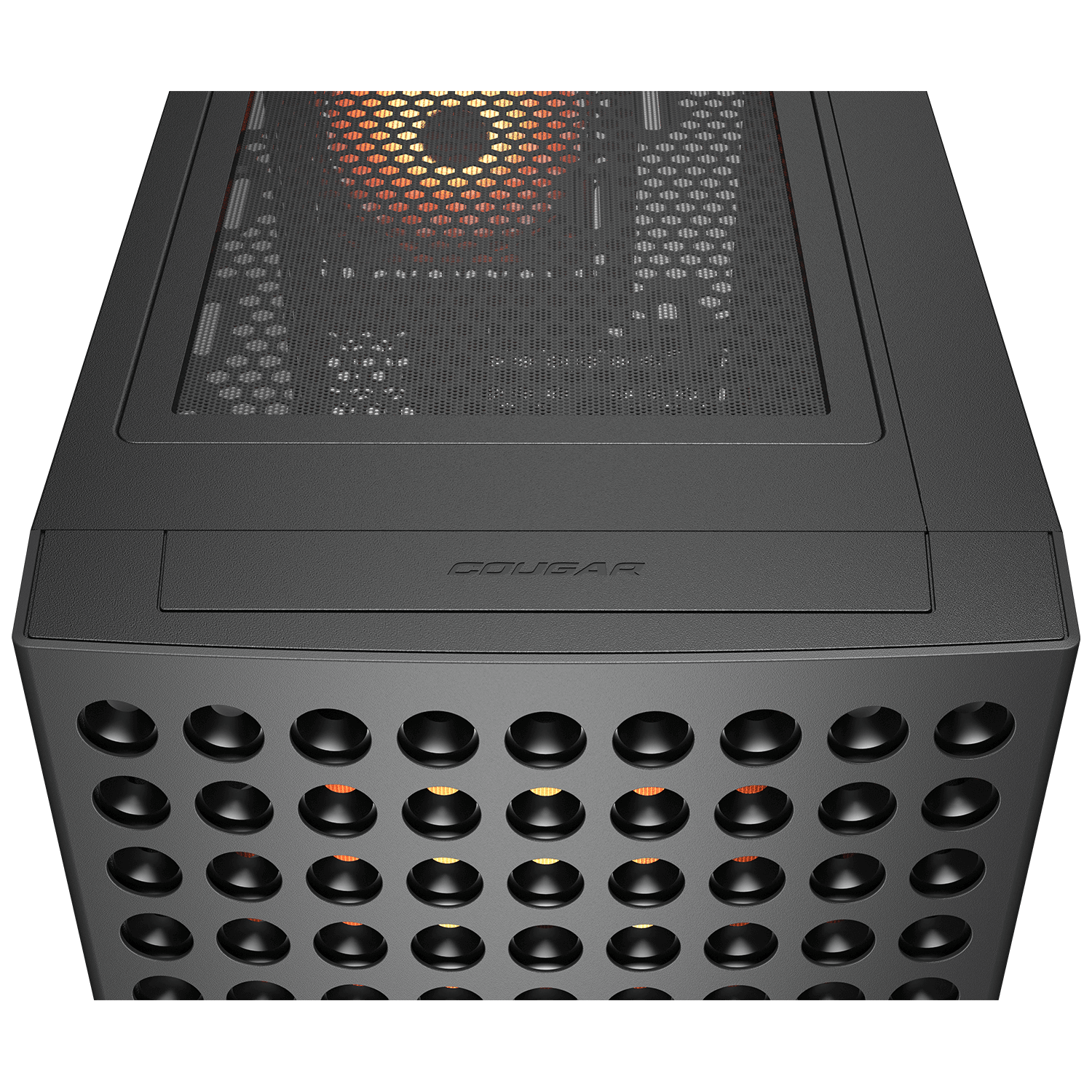 Cougar AIRFACE ECO RGB Black E-ATX Mid Tower Glass Panel PC Case With Pre Installed ARGB PWM Fans ( CGR-5YA2B-RGB ) - Image 8