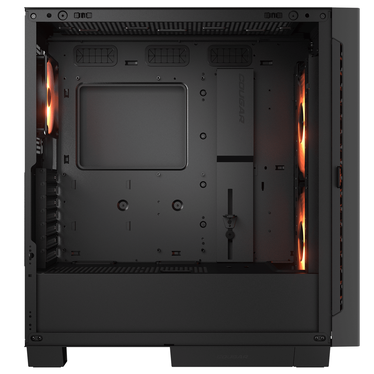 Cougar AIRFACE ECO RGB Black E-ATX Mid Tower Glass Panel PC Case With Pre Installed ARGB PWM Fans ( CGR-5YA2B-RGB ) - Image 10