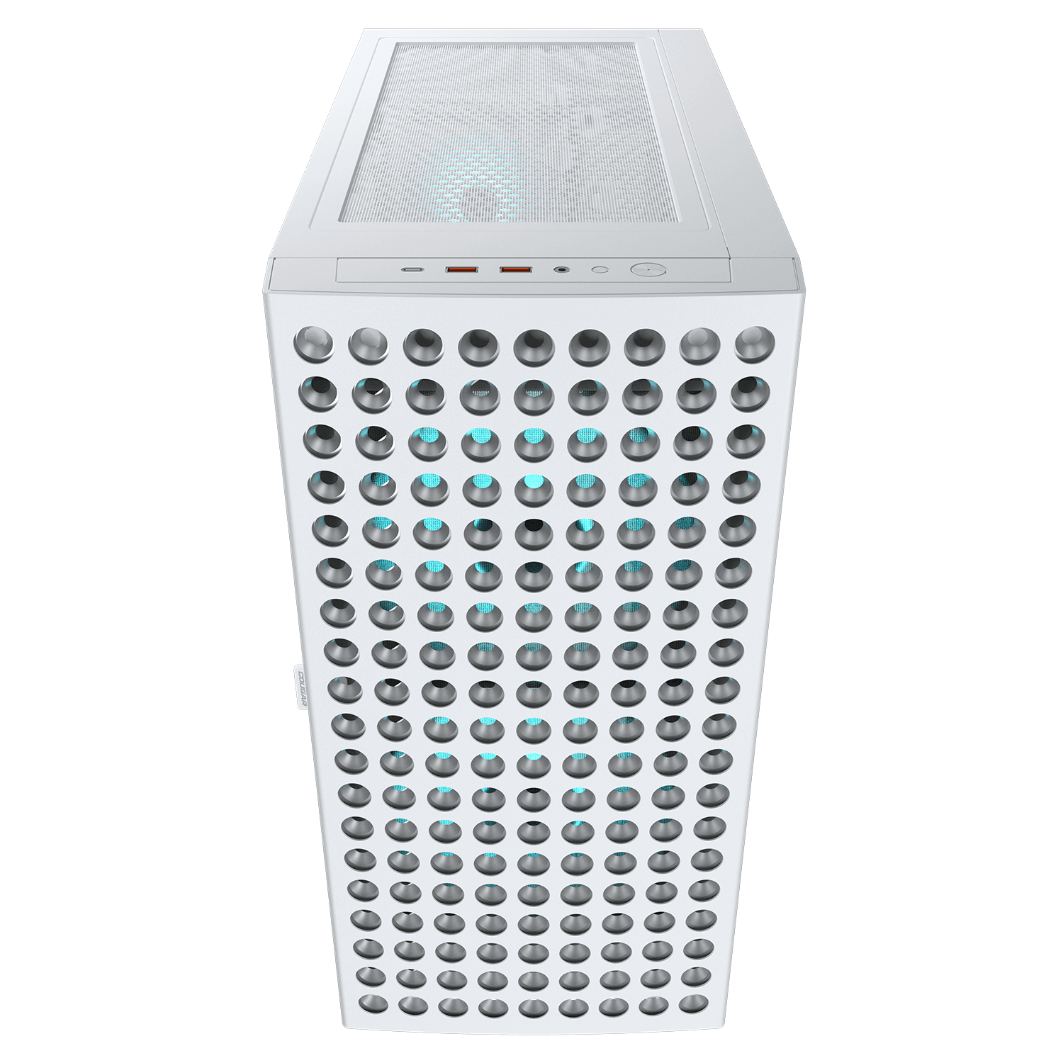 Cougar AIRFACE ECO RGB White E-ATX Mid Tower Glass Panel PC Case With Pre Installed ARGB PWM Fans ( CGR-5YA2W-RGB ) - Image 4