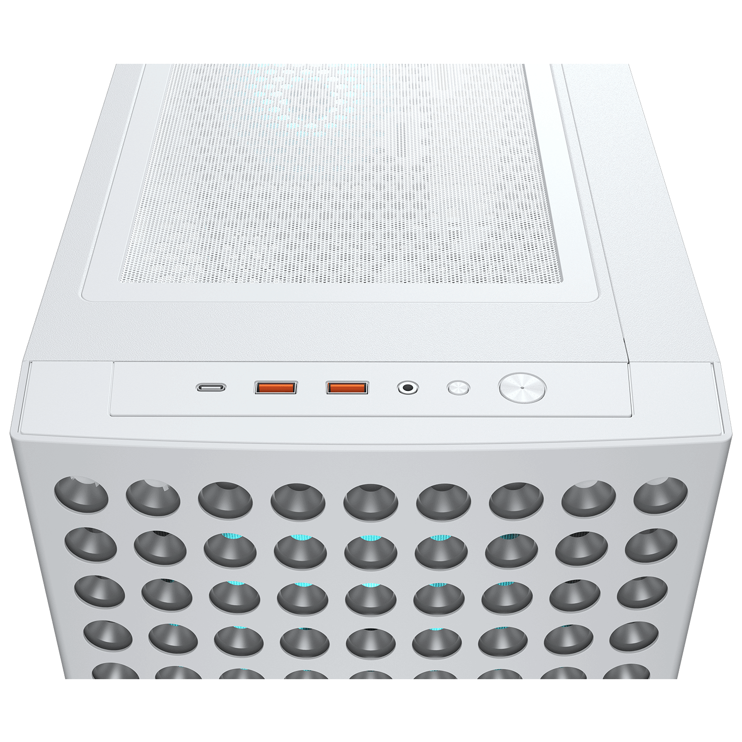 Cougar AIRFACE ECO RGB White E-ATX Mid Tower Glass Panel PC Case With Pre Installed ARGB PWM Fans ( CGR-5YA2W-RGB ) - Image 7