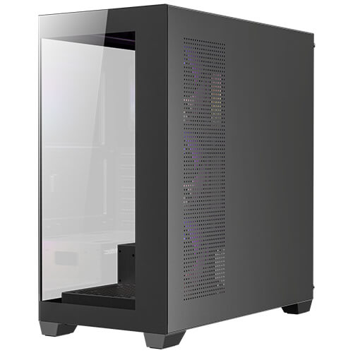 Antec CX300 ARGB Black ATX Mid Tower 4mm Tempered Glass Panel 270° Panoramic View Pc Cabinet With Pre-installed ARGB Reverse Fans - Image 4