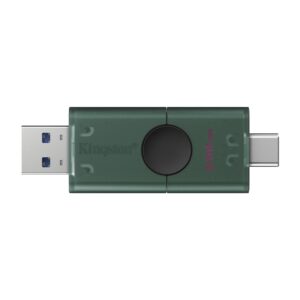 Kingston DataTraveler Duo 256GB USB Type-A USB Type-C 3.2 Gen 1 Pen Drive With Dual USB-A/C Moving Cap Design ( DTDEG2/256GB )