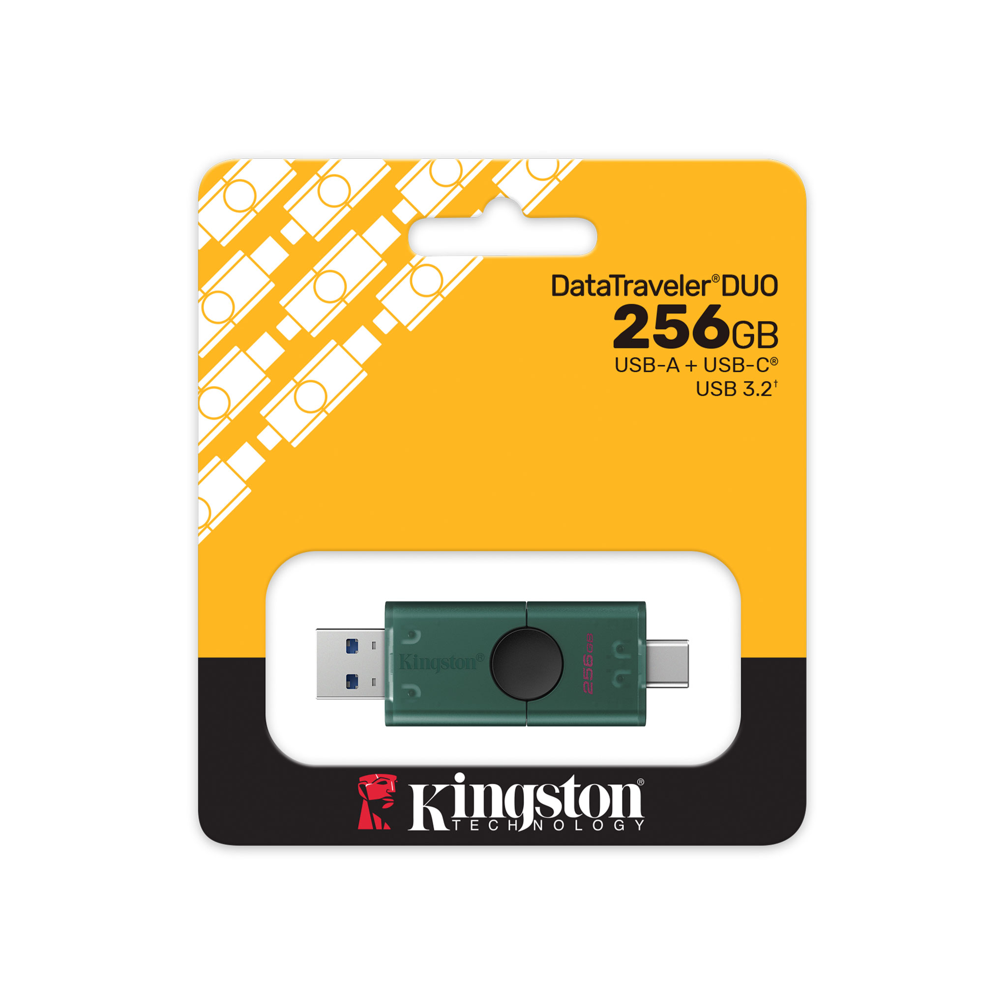 Kingston DataTraveler Duo 256GB USB Type-A USB Type-C 3.2 Gen 1 Pen Drive With Dual USB-A/C Moving Cap Design ( DTDEG2/256GB ) - Image 4