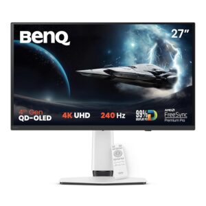 BenQ MOBIUZ OLED EX271UZ 26.5 inch Flat OLED 4K 166 PPI 240Hz 0.03 ms Flicker-free Technology Low Blue Light FreeSync Premium Pro Gaming Monitor