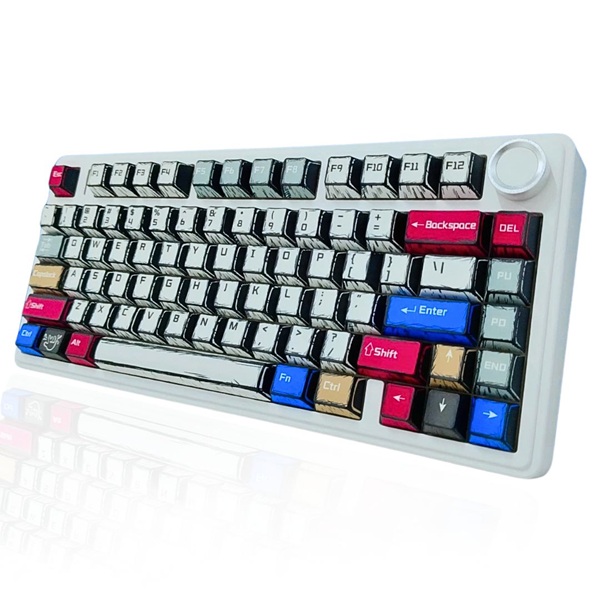 Aula F75 75% Wireless Trio Mode RGB Comic Keycap Reaper Switch Mechanical Gaming Keyboard With Knob ( F75CKR ) - Image 2
