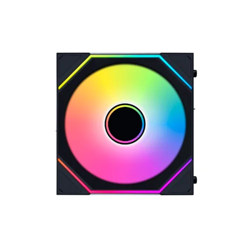 Lian Li UNI Fan SL-INF Wireless 120mm Triple Pack RGB Black Cabinet Fan ( G99-12SLIN1W3B-IN ) - Image 2