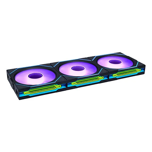 Lian Li UNI Fan SL-INF Wireless 120mm Triple Pack RGB Black Cabinet Fan ( G99-12SLIN1W3B-IN )