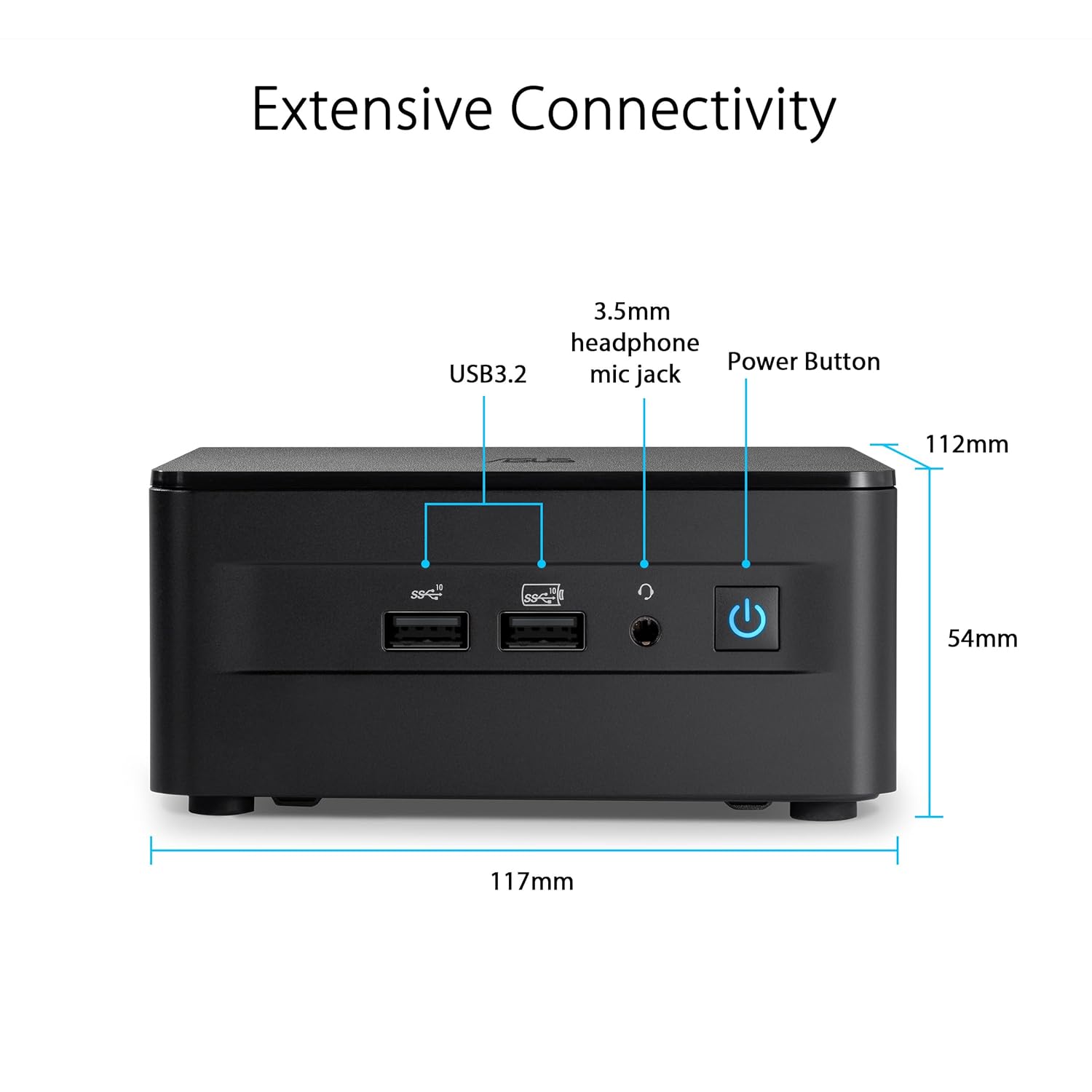 Asus NUC 13 Pro RNUC13ANHI300000I 13th Gen Intel Core i3 Processor Barebone Mini PC - Image 2