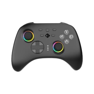 Cosmic Byte Stellaris Black Tri-Mode Wireless-Bluetooth-Wired Controller for PC, iOS, Android, Hall effect Trigger, Upgraded 1000Hz Polling Rate, TMR Joysticks & Software Support Gamepad Controller ( TCBP03441 )