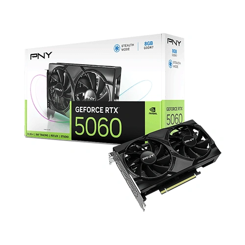 PNY RTX 5060 8GB GDDR7 128-bit Graphics Card With Dual Fans ( VCG50608DFXPB1 )