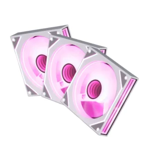 Zebronics Zeb PGF700 W 120mm ARGB Hydraulic Bearing Triple Pack White Chassis Fan