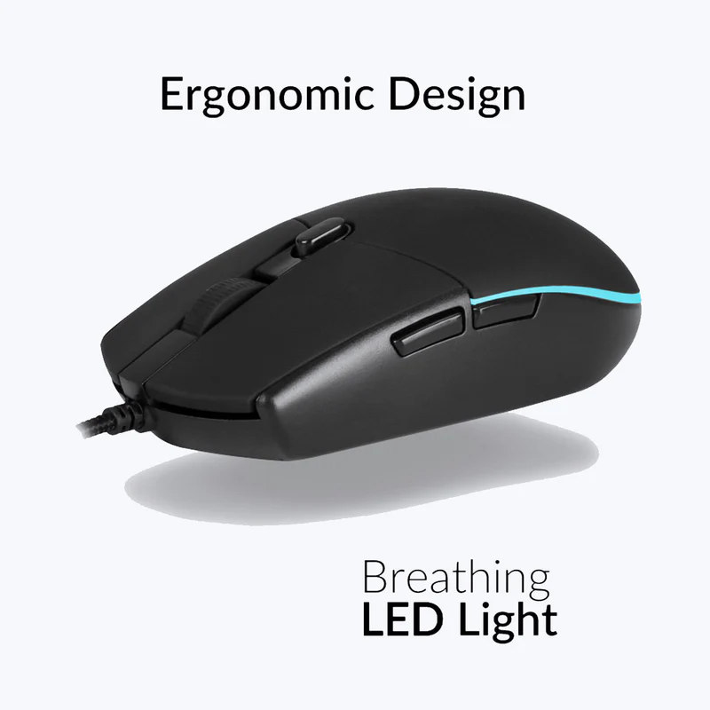 Zebronics Zeb War Wired Gold plated USB Braided Cable Multi color LED Premium Gaming Keyboard and Mouse Combo - Image 7