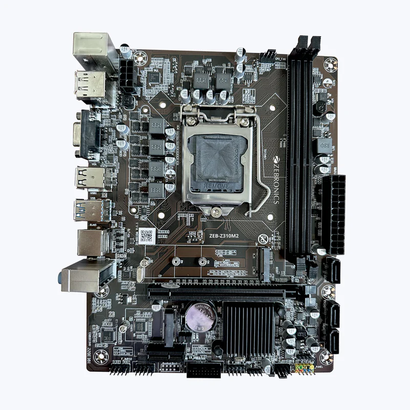 Zebronics Zeb Z310M2 Micro-ATX Motherboard ( Intel LGA 1151 Socket , Supports Intel i3/i5/i7/Celeron/Pentium 6th,7th,8th & 9th Generation Series Processor, 2 x DDR4 RAM Slots, Max 32GB RAM )