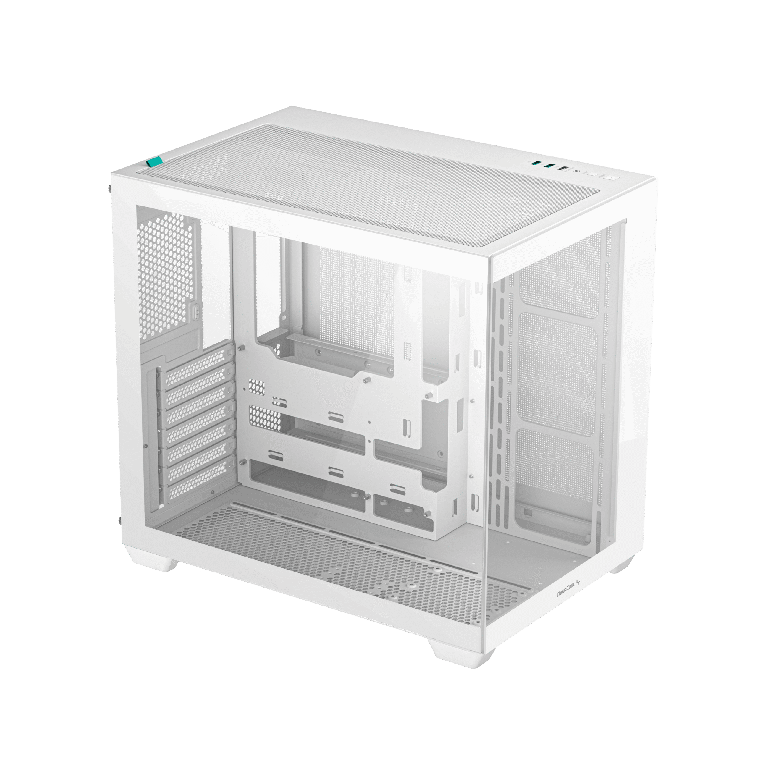 Deepcool CG530 WH ATX Mid Tower Tempered Glass Side Panel White PC Case ( R-CG530-WHNDA0-G-1 )