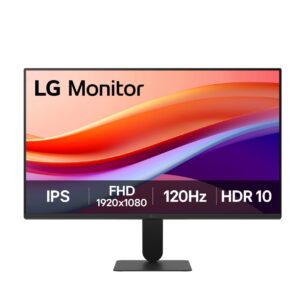 LG 24U411A-B 23.8-inch Flat Screen IPS Panel FHD 120Hz 5ms (GtG at Faster) HDR 10 Virtually Borderless Monitor