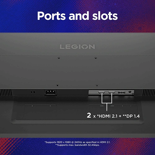 Lenovo Legion 27-10 27 Inch FHD IPS Flat 240 Hz 0.5 ms (MPRT) AMD FreeSync Premium and VESA Adaptive Sync technology 3-side NearEdgeless Gaming Monitor ( 68C5GAC4IN ) - Image 3