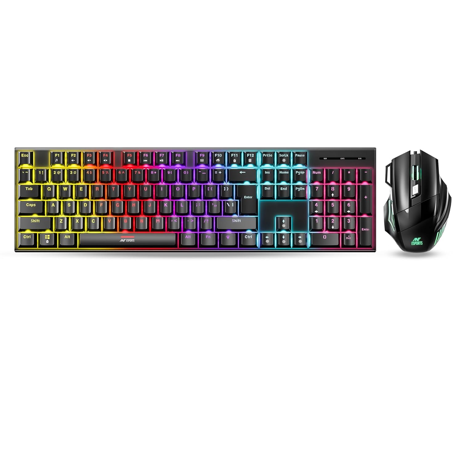 Ant Esports Thunder 30 Wired Mechanical Full-Size RGB Gaming Keyboard Mouse Combo ( AEPP0258 ) - Image 2