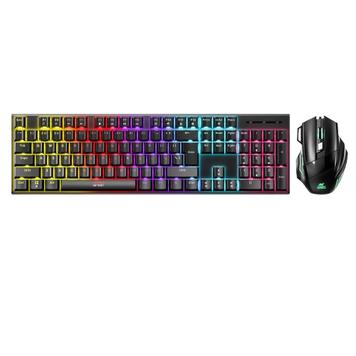 Ant Esports Thunder 30 Wired Mechanical Full-Size RGB Gaming Keyboard Mouse Combo ( AEPP0258 )