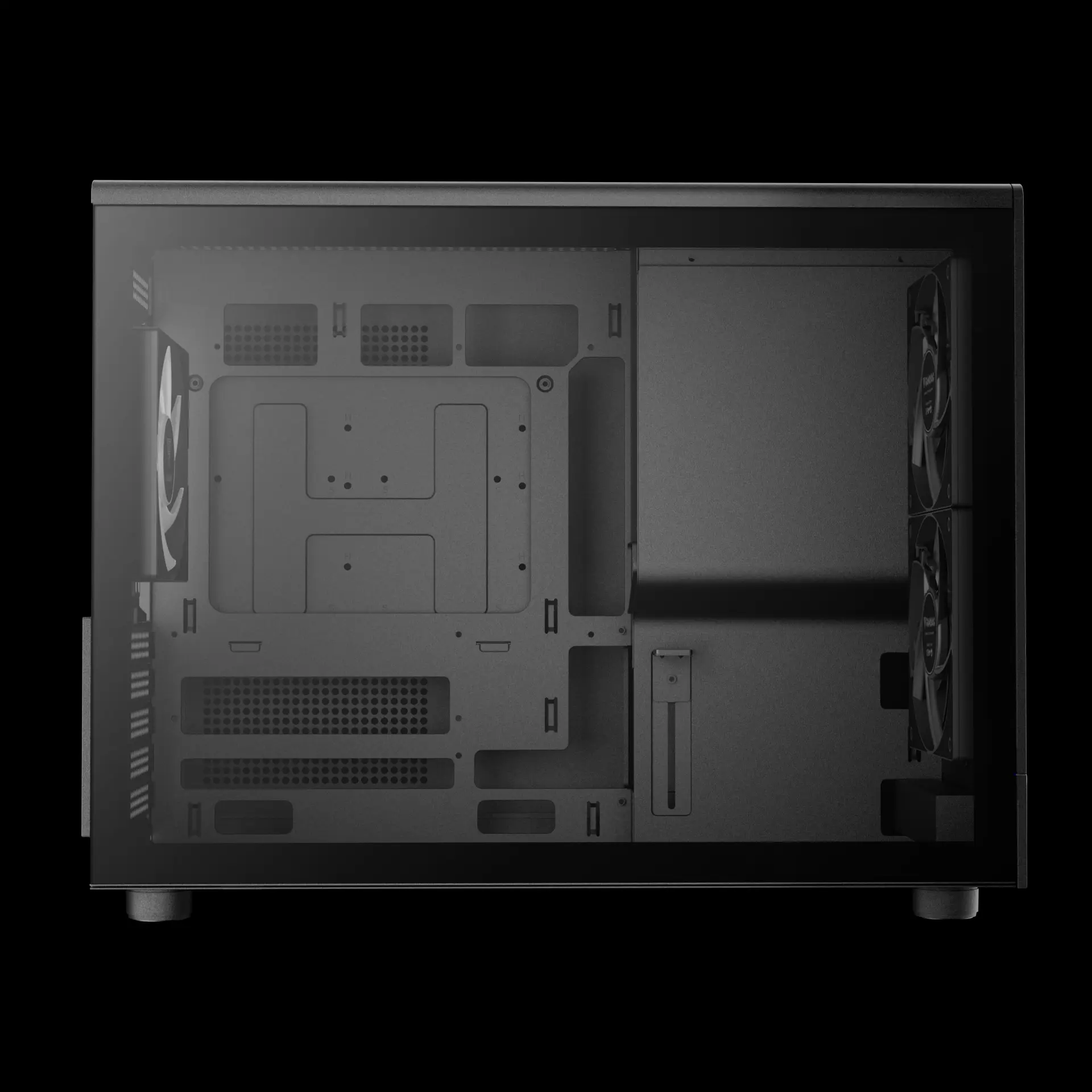 Gamdias ATHENA M4M Black ARGB Micro-ATX Micro Tower Tempered Glass Side Panel Pc Cabinet With Pre-installed ARGB Fan - Image 4