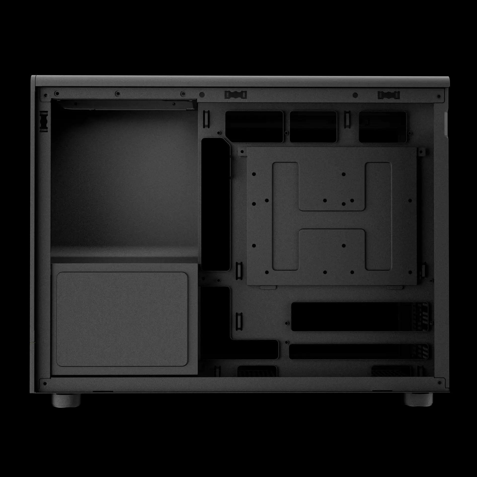 Gamdias ATHENA M4M Black ARGB Micro-ATX Micro Tower Tempered Glass Side Panel Pc Cabinet With Pre-installed ARGB Fan - Image 5