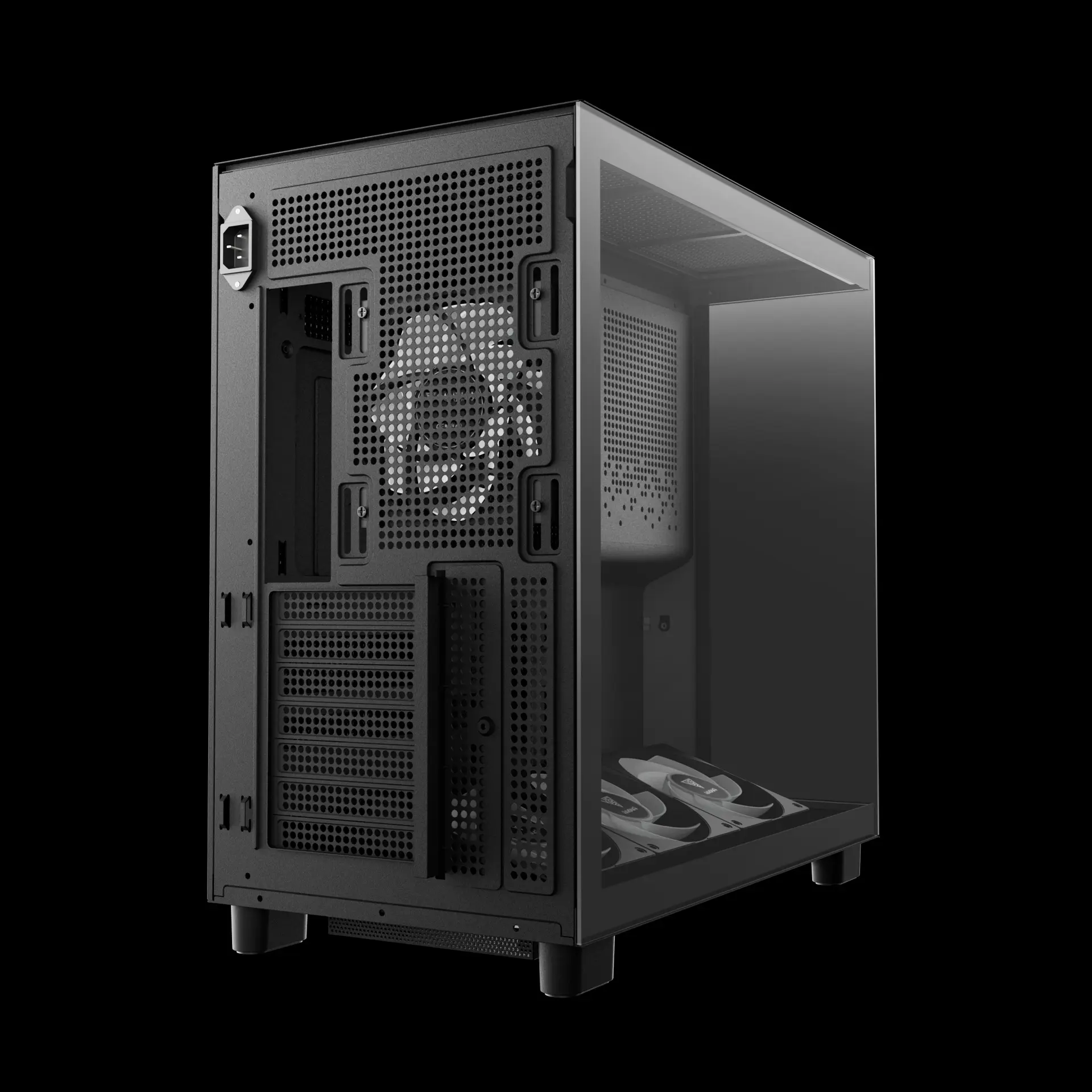 Gamdias ATLAS M4 Black ARGB ATX Mid Tower Tempered Glass Side Panel Pc Cabinet With Pre-installed PWM ARGB Fans - Image 8