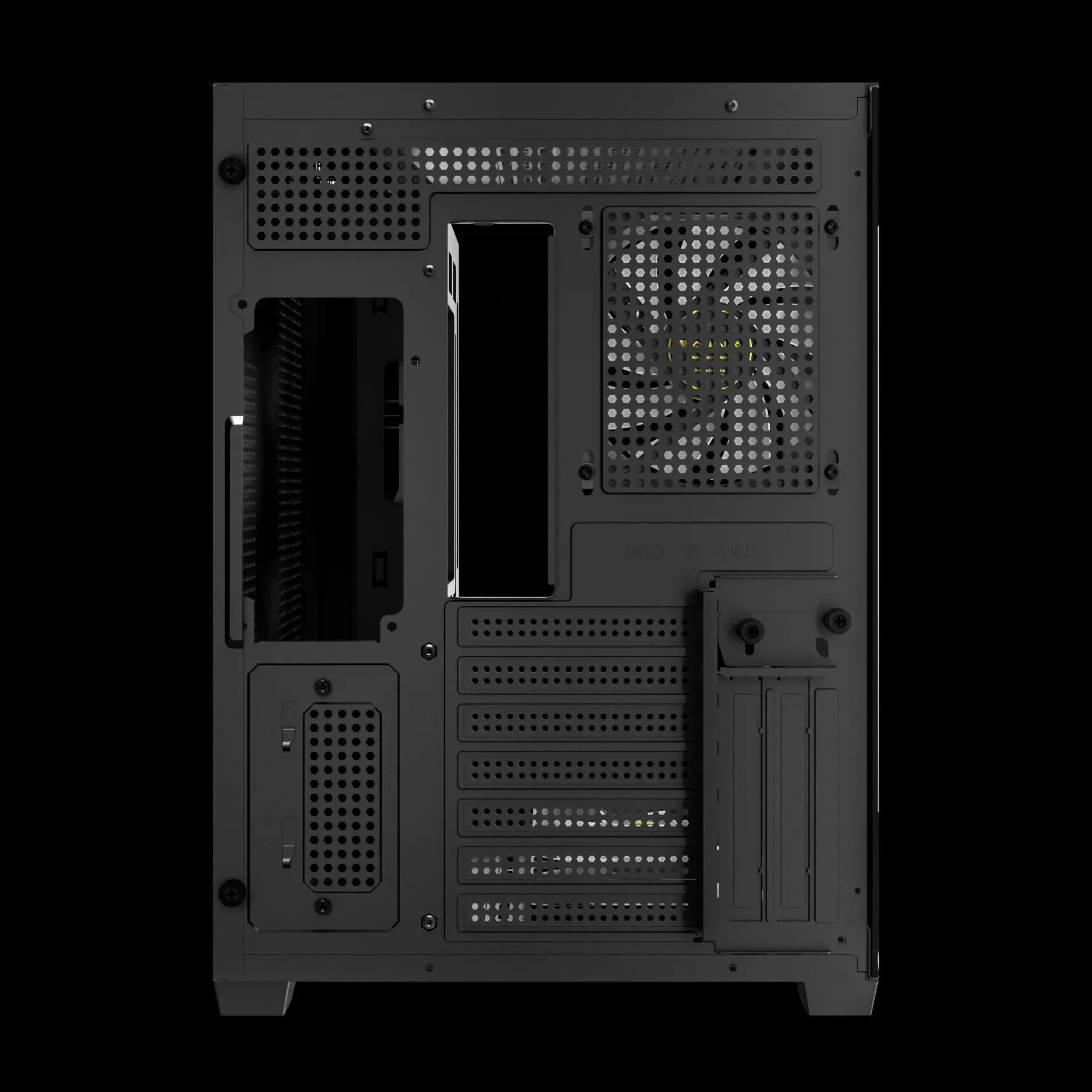 Gamdias AURA GC107 ELITE Black ARGB ATX Mid Tower Tempered Glass Side Panel Pc Cabinet With Pre-installed ARGB Fans - Image 8