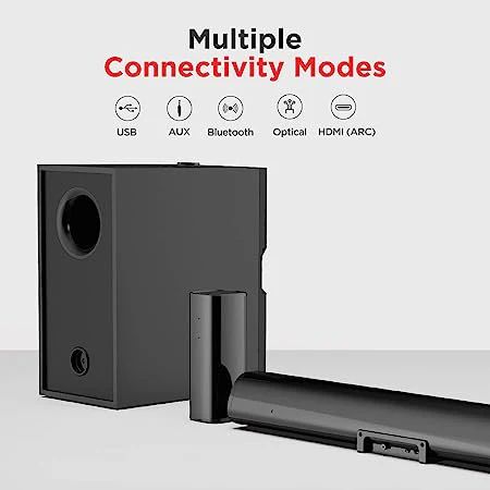boAt Aavante 3150D Premium Black Powerful 260W 5.1 Channel Home Theatre Soundbar - Image 2