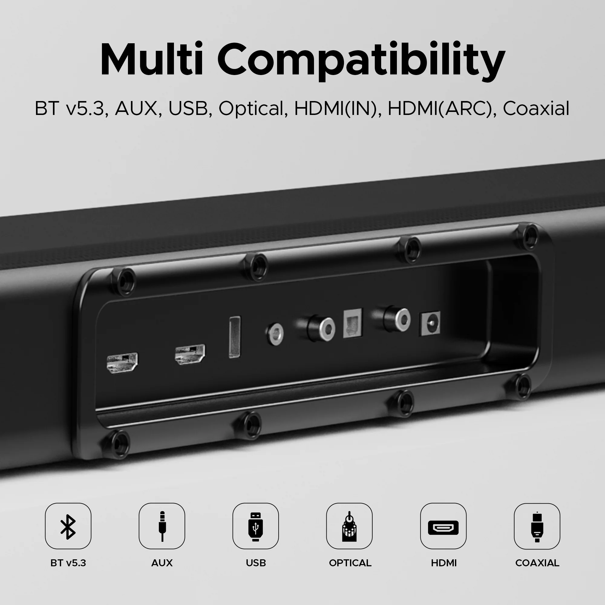 boAt Aavante Bar 4100DA Premium Black 300W RMS 3.1.2 Channel Surround Sound Soundbar - Image 4