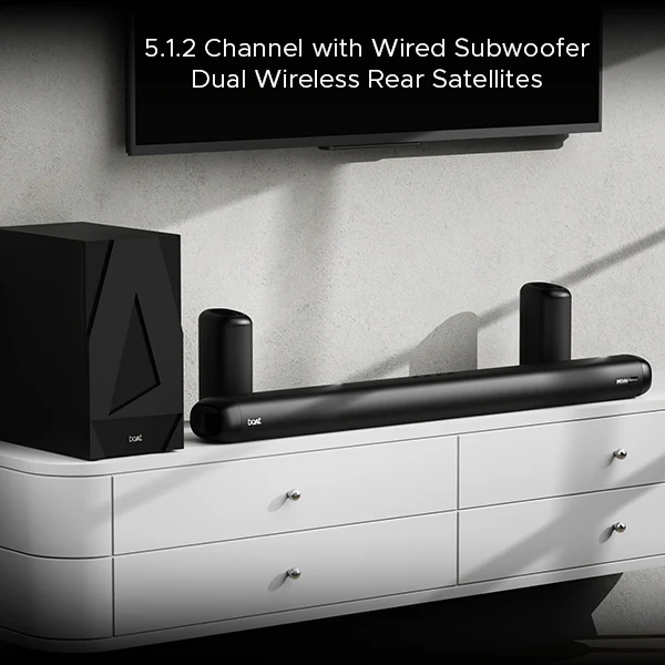 boAt Aavante Bar 5500DA Premium Black 500W 5.1.2 Channel Immersive Sound Dolby Atmos Soundbar - Image 2