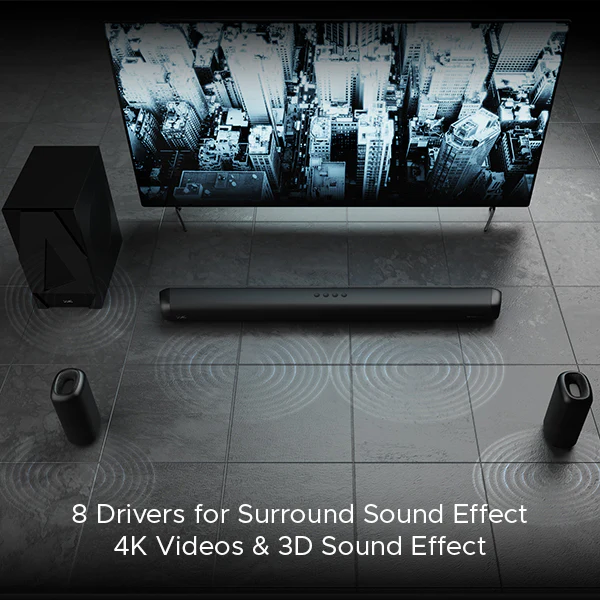 boAt Aavante Bar 5500DA Premium Black 500W 5.1.2 Channel Immersive Sound Dolby Atmos Soundbar - Image 4