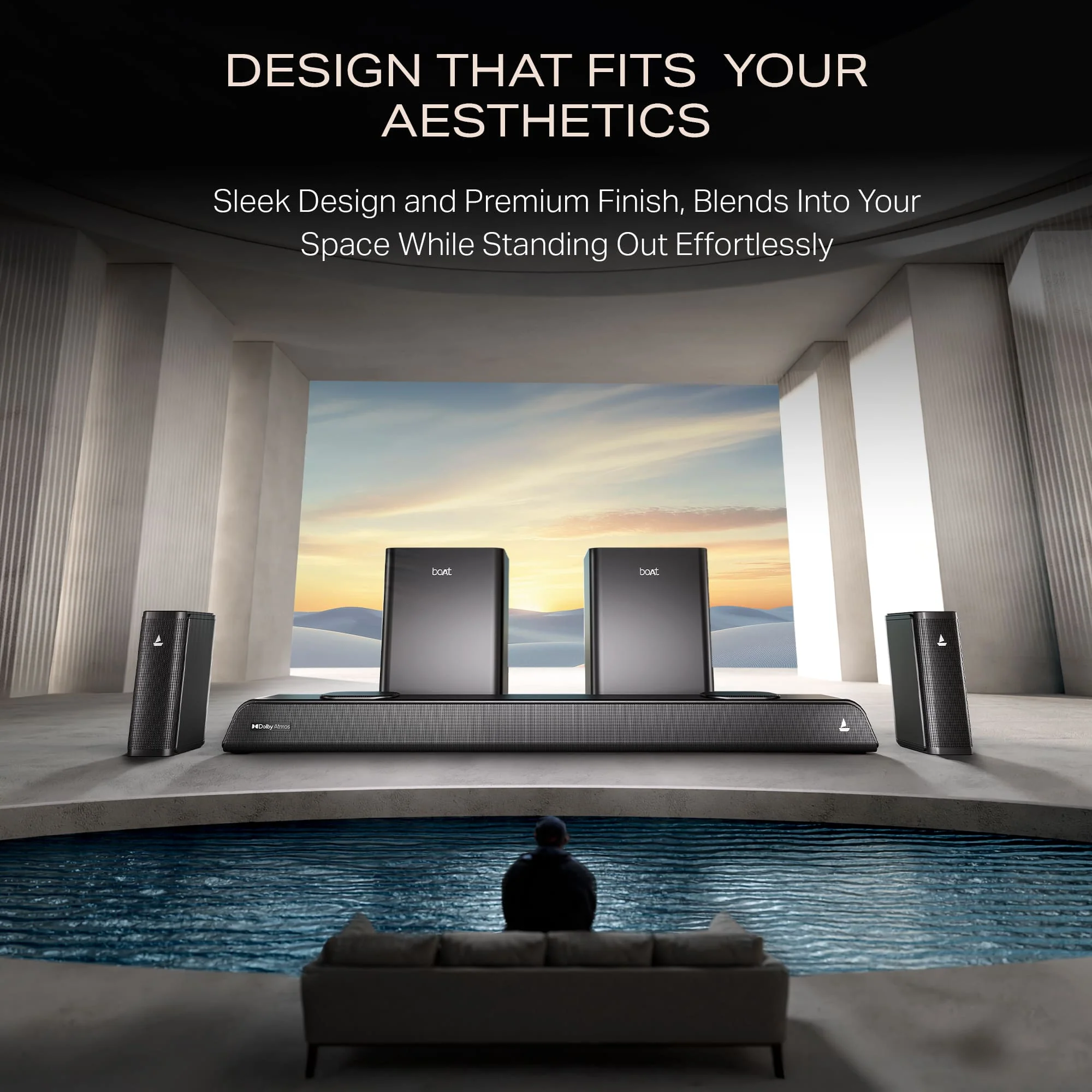 boAt Aavante Prime 5.2.4 6250DA Premium Black 625W 5.2.4 Channel Soundbar - Image 9