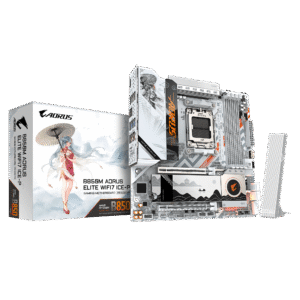 Gigabyte B850M AORUS ELITE WIFI7 ICE-P Micro ATX Motherboard ( AMD Socket AM5 , Support AMD Ryzen 9000 , 8000 , 7000 Series Processors , 4 x DDR5  RAM Slots, Max 256GB RAM Support )