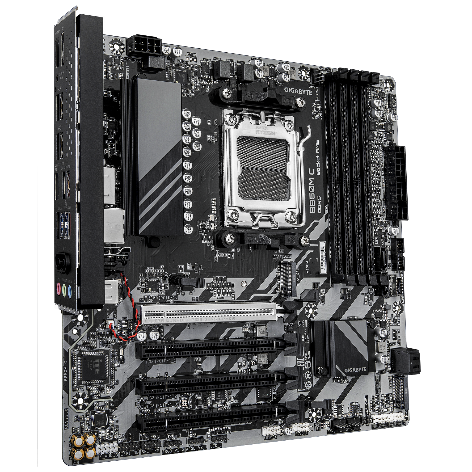 Gigabyte B850M C Micro ATX Motherboard ( AMD Socket AM5 , Support AMD Ryzen 9000 , 8000 , 7000 Series Processors , 4 x DDR5 RAM Slots, Max 256GB RAM Support ) - Image 3