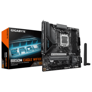 Gigabyte B850M EAGLE WIFI6E (Rev. 1.1) Micro ATX Motherboard ( AMD Socket AM5 , Support AMD Ryzen 9000 , 8000 , 7000 Series Processors , 4 x DDR5  RAM Slots, Max 256GB RAM Support ) 