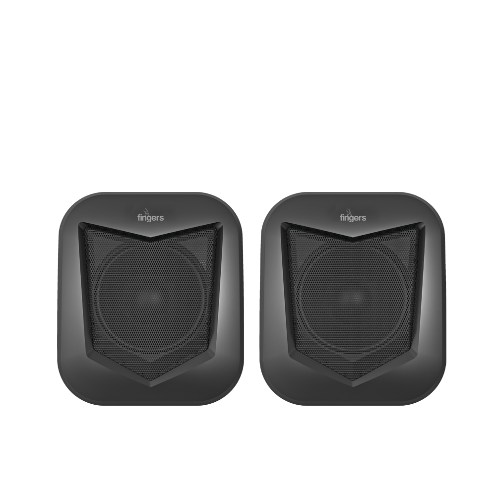 FINGERS DeskSound 2.0 6 W USB Powered 3.5 mm, Stereo In Inline - Volume Controller 2.0 channel Black Laptop, Desktop Speaker - Image 3
