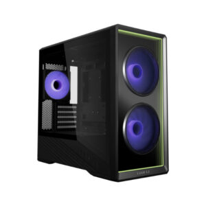 Lian Li Vector V150 INF M-ATX Mini Tower 4mm Tempered Glass Front And Side Panels Black Pc Cabinet With Pre-installed Fans ARGB Infinity Mirror Fans ( G99-V150INFX-IN )