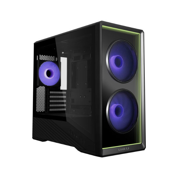 Lian Li Vector V150 INF M-ATX Mini Tower 4mm Tempered Glass Front And Side Panels Black Pc Cabinet With Pre-installed Fans ARGB Infinity Mirror Fans ( G99-V150INFX-IN )