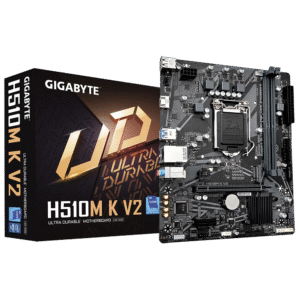 Gigabyte H510M K V2 Micro ATX Motherboard ( Intel Socket LGA1200 , Support 11th Gen, 10th Gen Intel Core i9, i7, i5,i3 , Intel Pentium, Intel Celeron Processors, 2 x DDR4 RAM Slots, Max 64GB RAM Support )