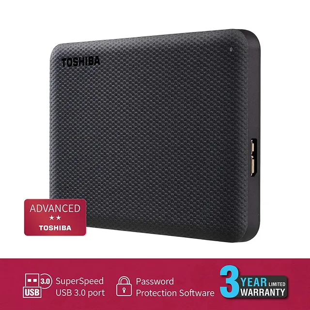 TOSHIBA Canvio Advance 2TB 2.5Inch SuperSpeed USB 3.2 Gen 1 ( USB 2.0 Compatible) Black Portable External Hard Drive ( HDTCA20AK3AA ) - Image 3