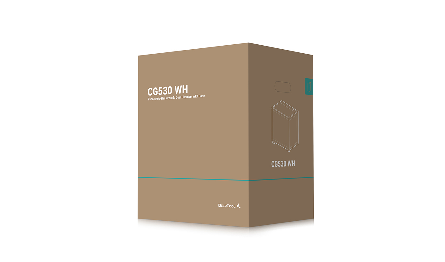Deepcool CG530 WH ATX Mid Tower Tempered Glass Side Panel White PC Case ( R-CG530-WHNDA0-G-1 ) - Image 12